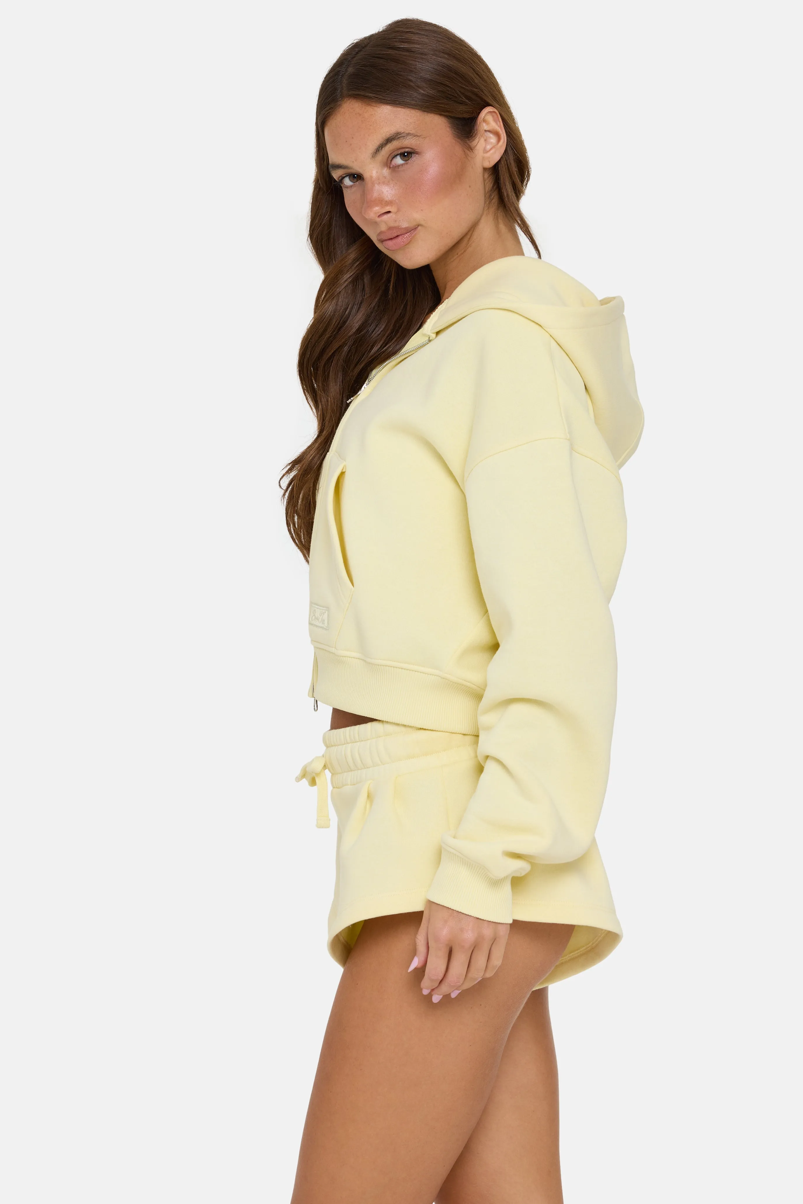 Oversized Zip-Up Hoodie in Buttercream sold by Oh Polly product image thumbnail 4