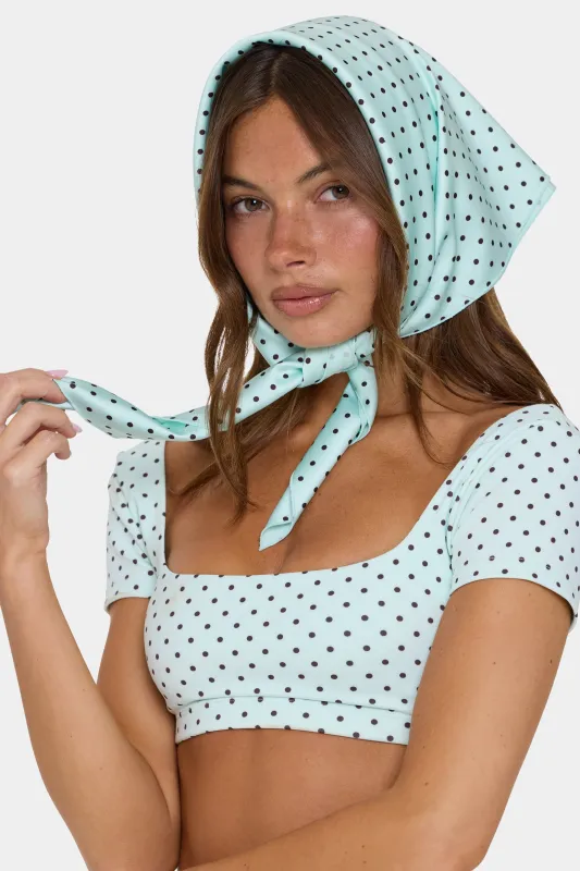 Satin Multi-Way Scarf in Mint Chip made by Bo + Tee