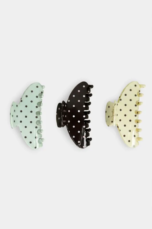 Claw Clip 3-Pack in Multi made by Bo + Tee