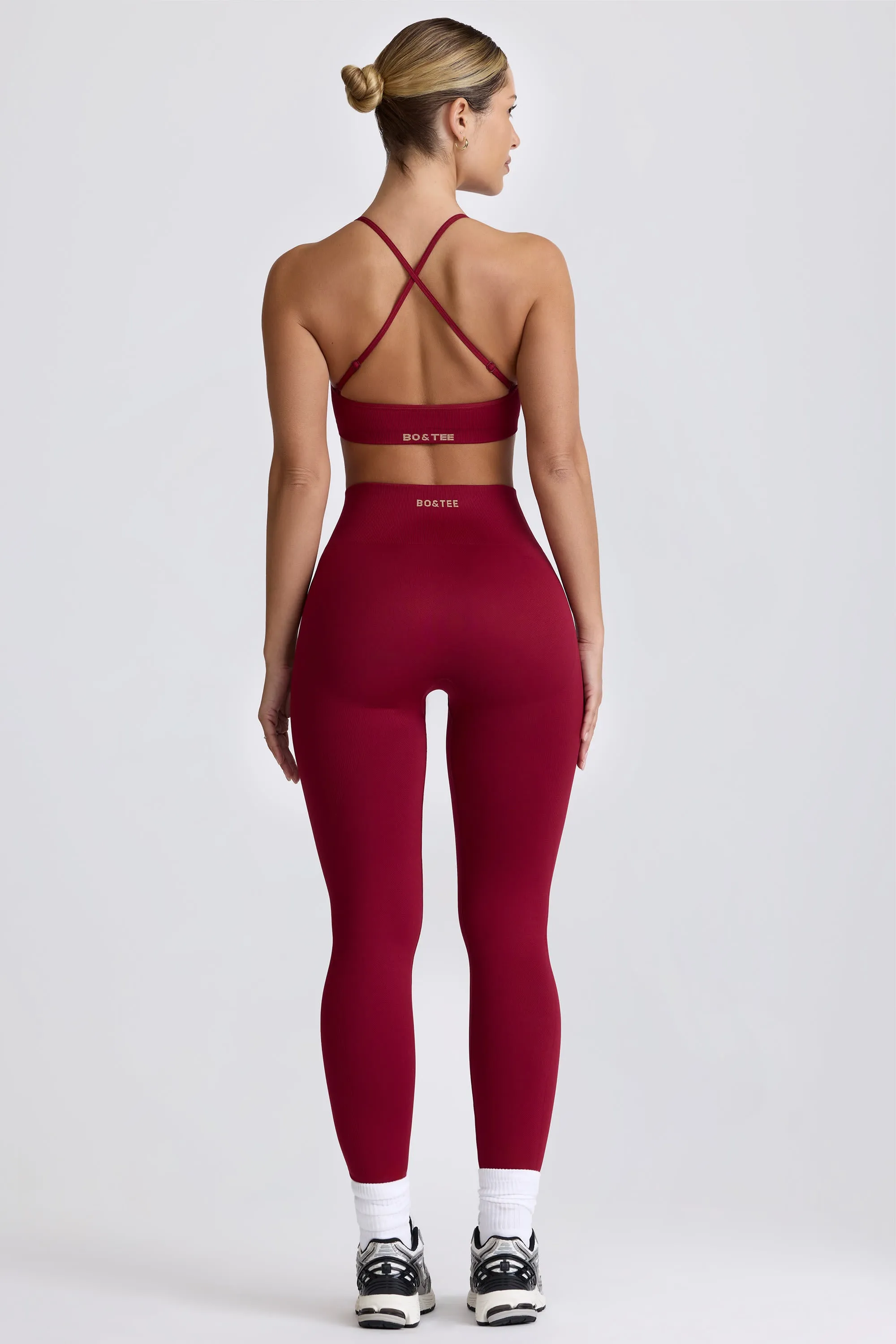 Super Sculpt Seamless Leggings in Cherry sold by Oh Polly product image thumbnail 3