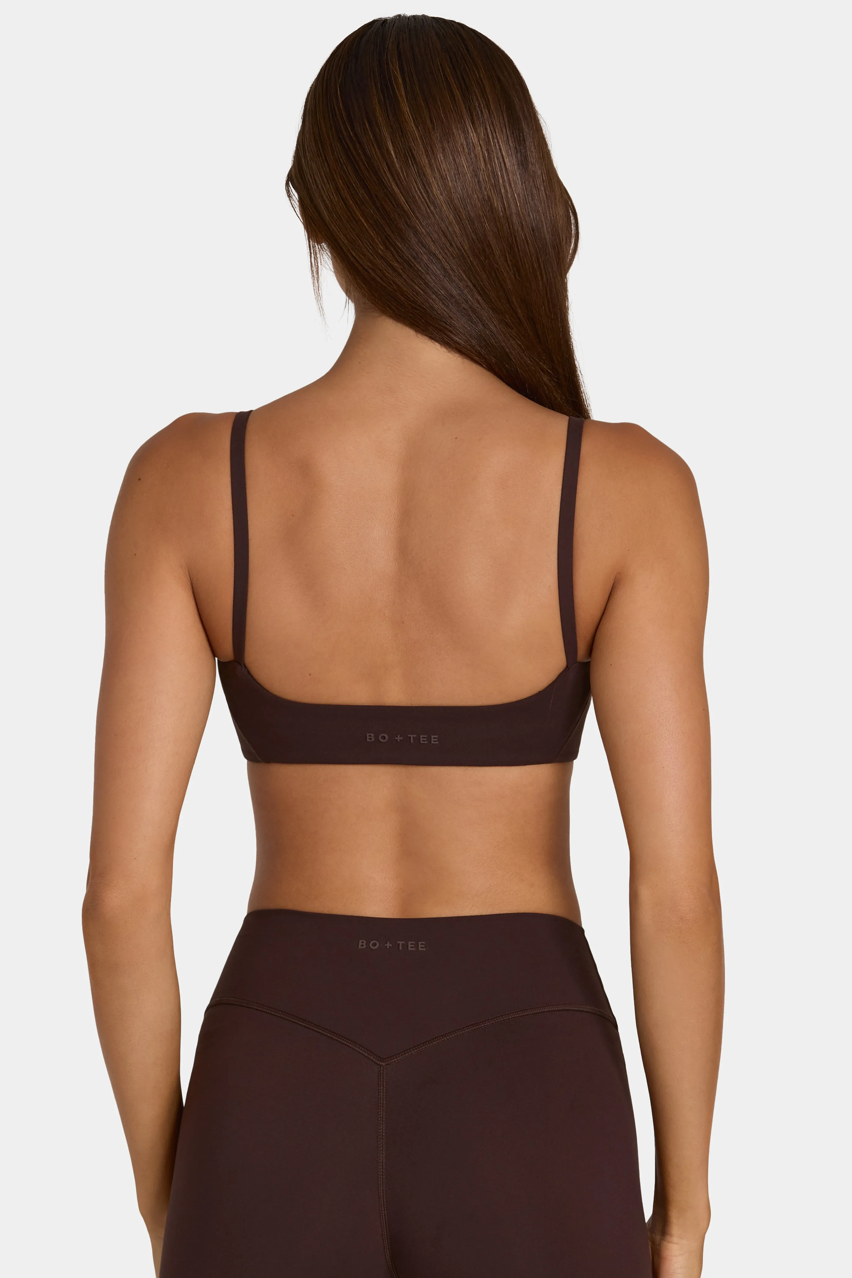 Soft Active Low-Impact Sports Bra in Espresso sold by Oh Polly product image thumbnail 2