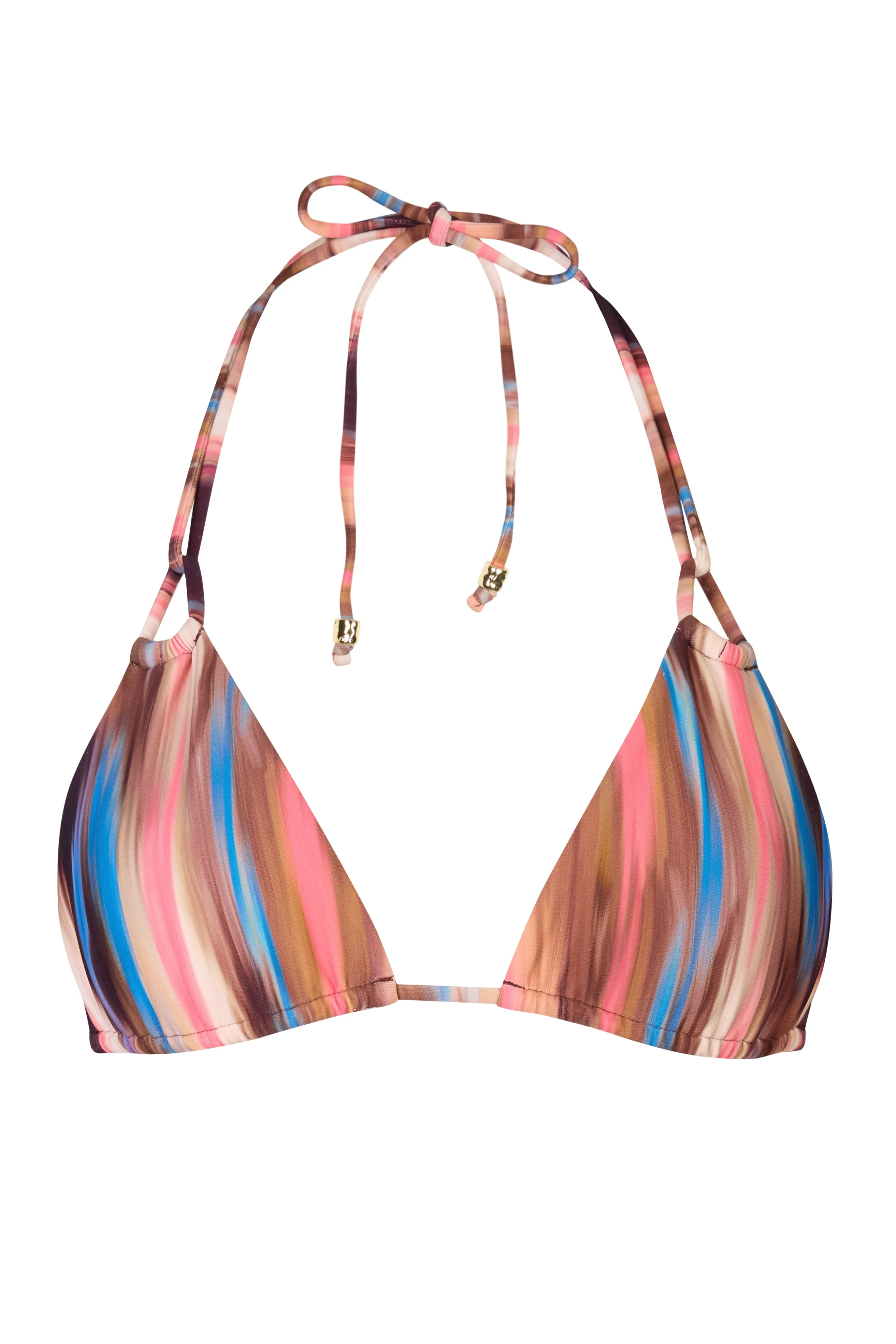 Triangle Bikini Top in Abstract Stripe sold by Oh Polly product image thumbnail 4