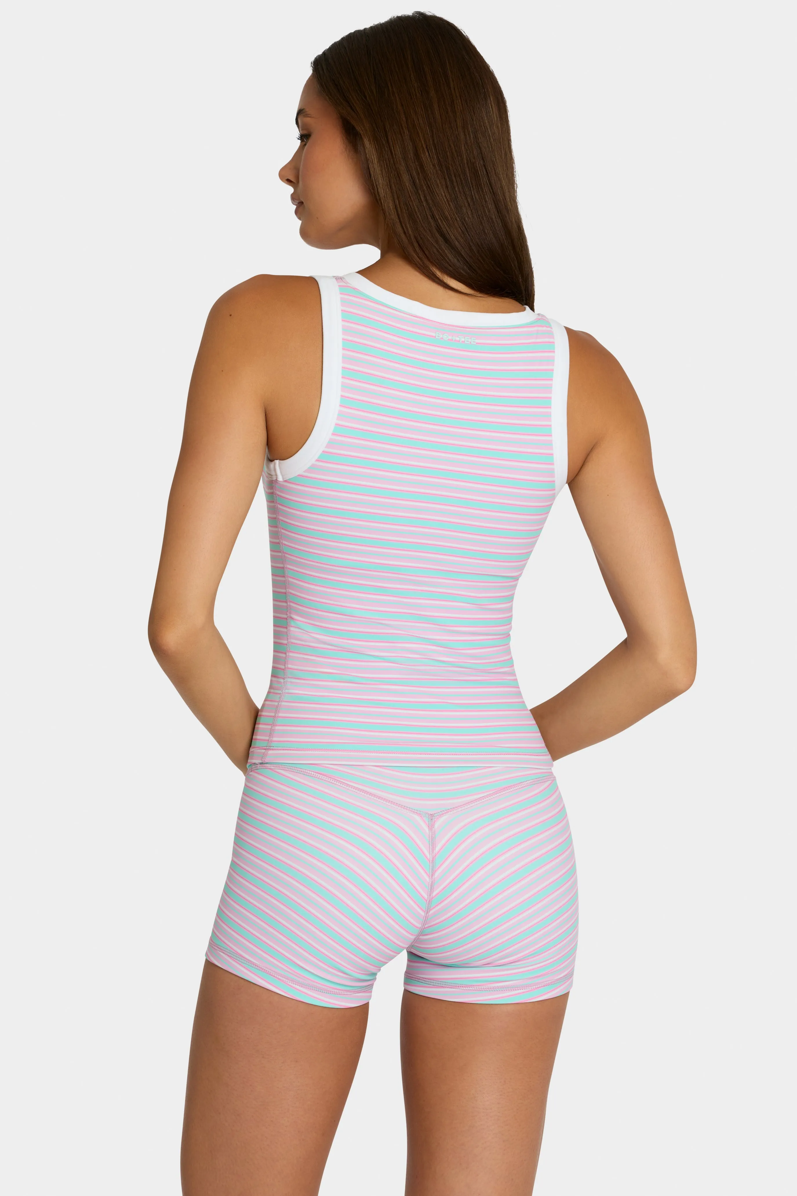Soft Active Tank Top in Multi Stripe sold by Oh Polly product image thumbnail 2