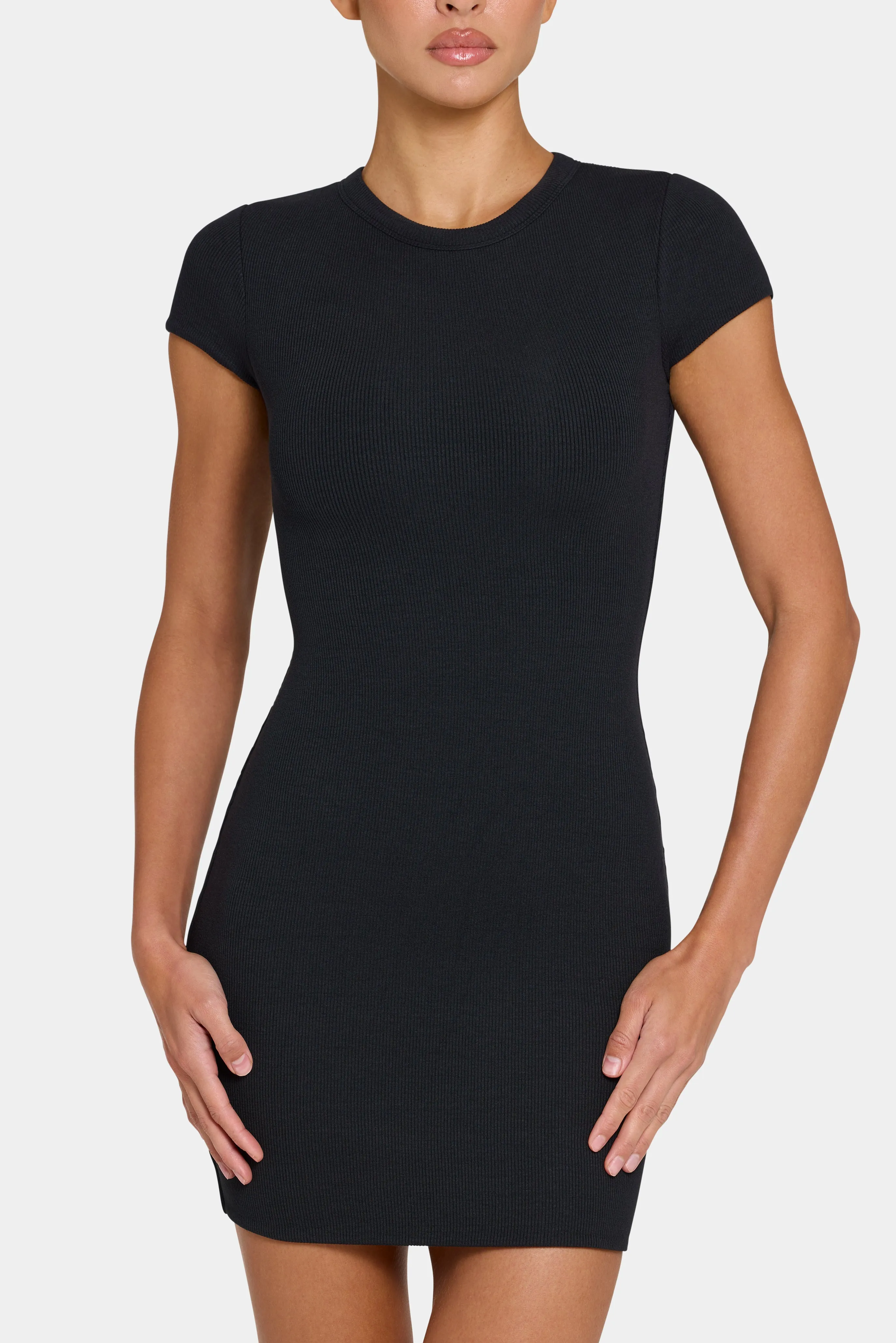 ButterCloud™ Cap Sleeve Mini Dress in Black sold by Oh Polly product image thumbnail 4