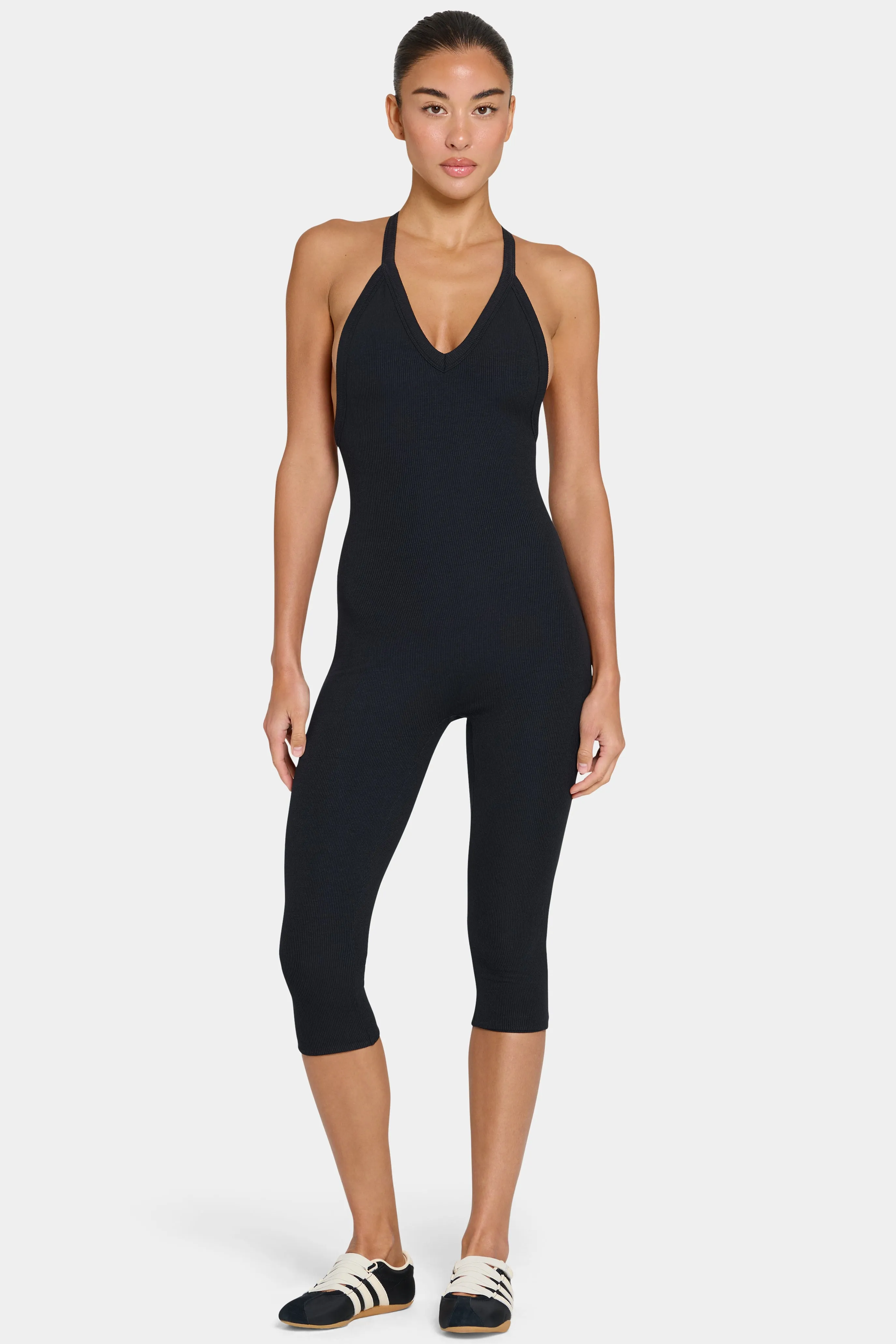 ButterCloud™ Capri Jumpsuit in Black sold by Oh Polly product image thumbnail 5