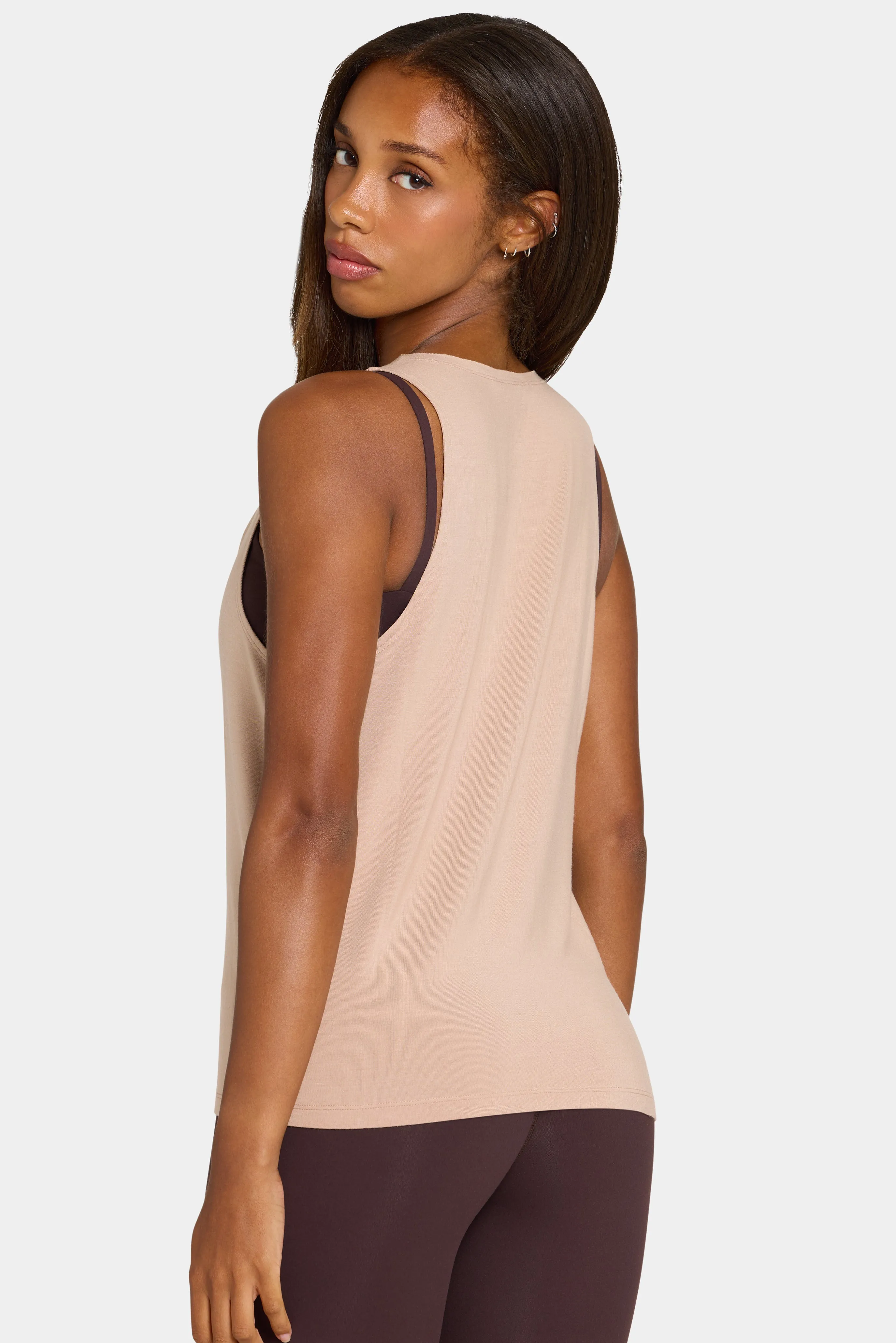 ButterCloud™ Slouchy Tank Top in Oatmeal sold by Oh Polly product image thumbnail 2