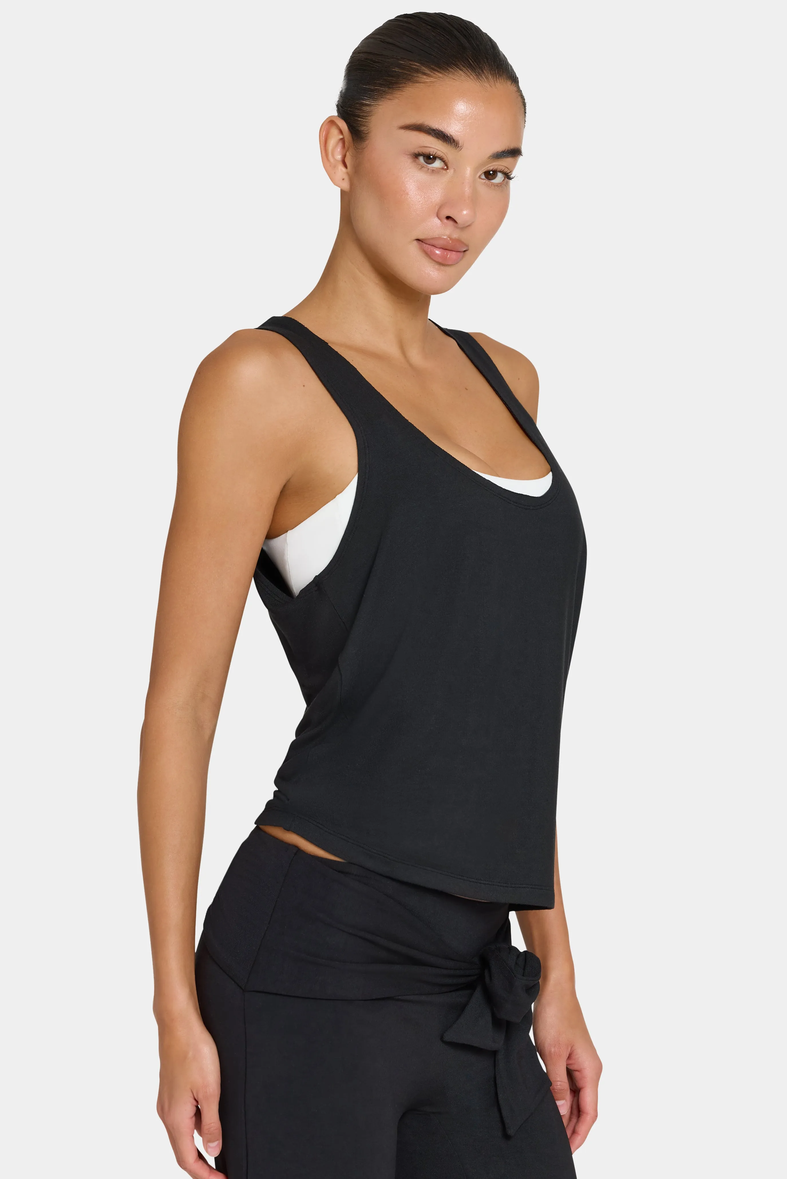 ButterCloud™ Slouchy Tank Top in Black sold by Oh Polly product image thumbnail 3