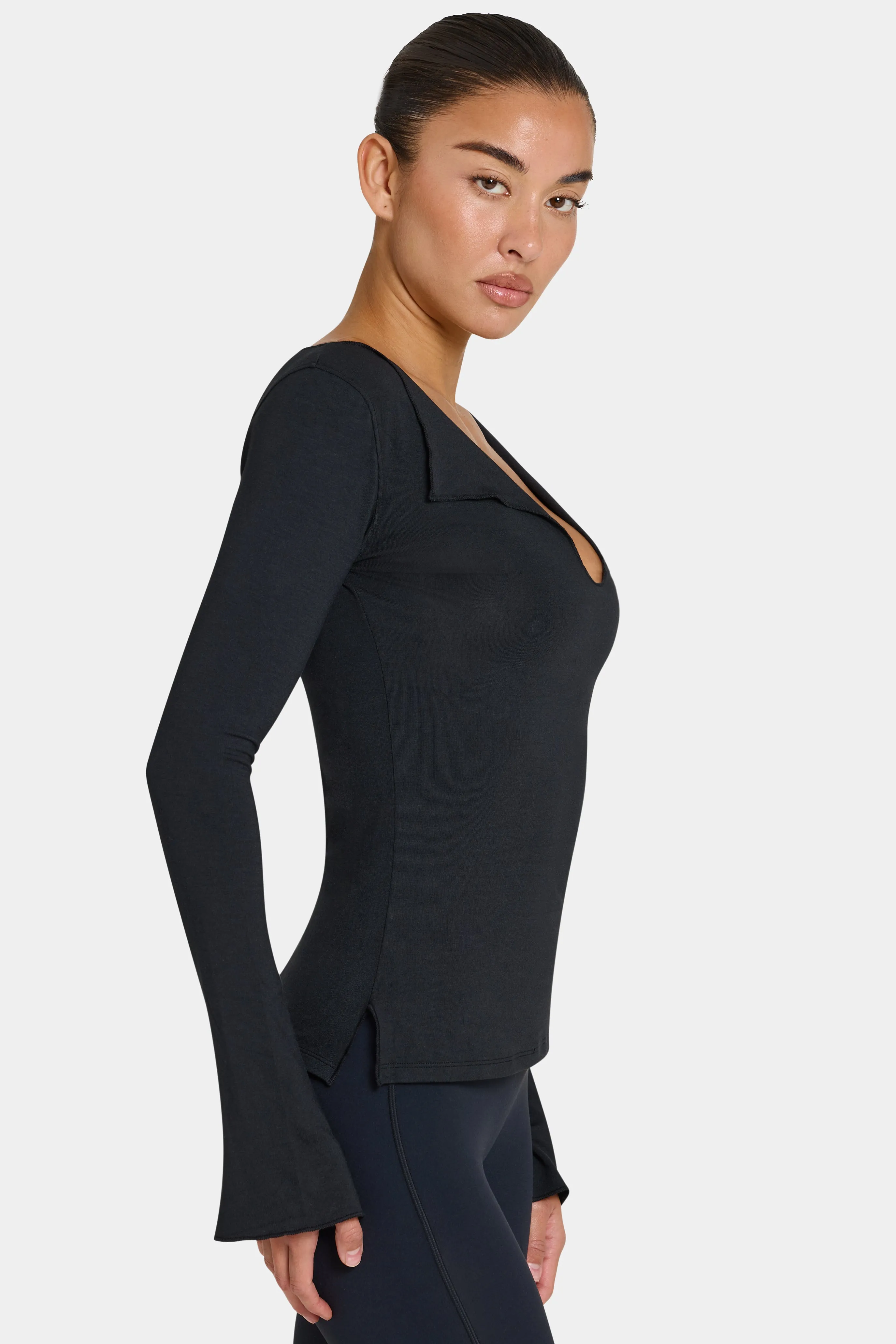 ButterCloud™ Long-Sleeve Top in Black sold by Oh Polly product image thumbnail 3