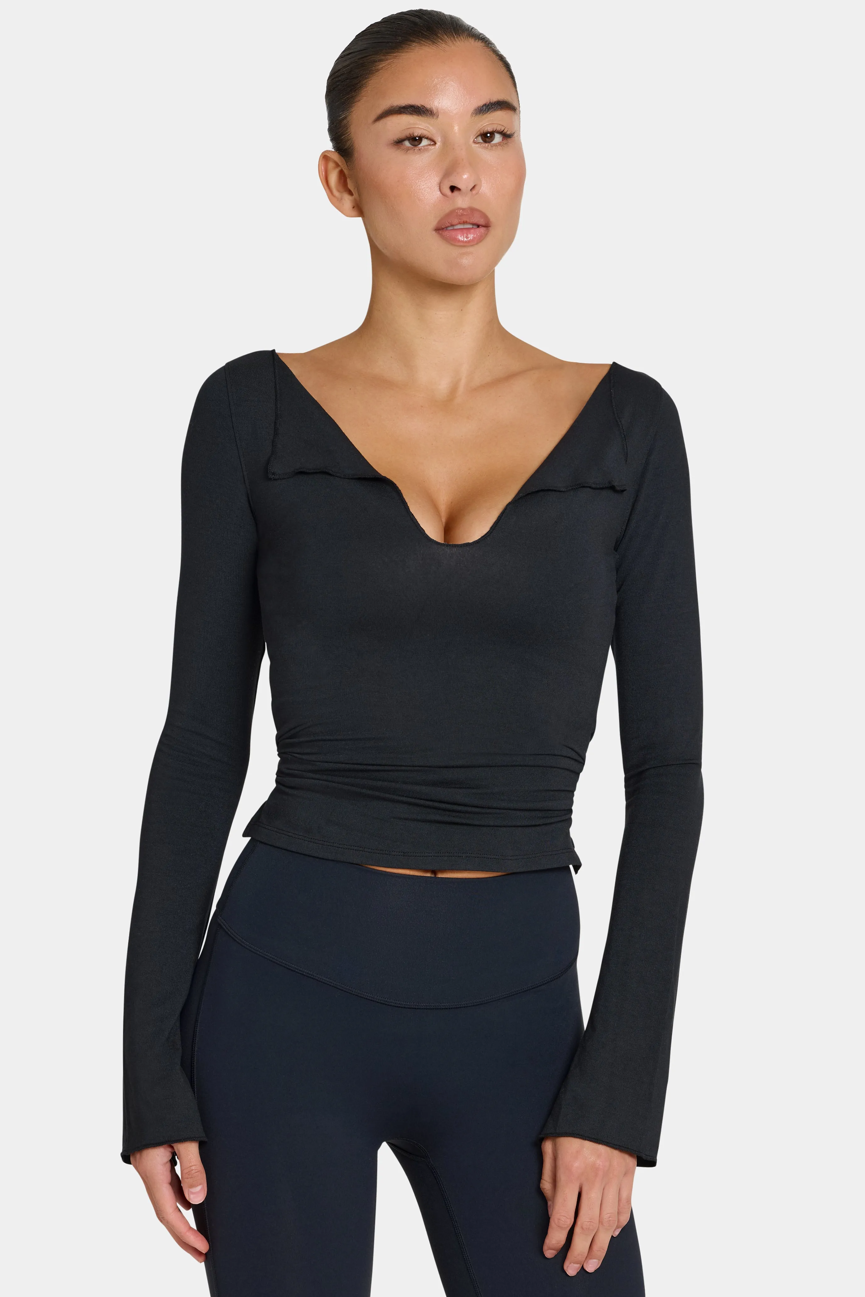 ButterCloud™ Long-Sleeve Top in Black sold by Oh Polly product image thumbnail 4