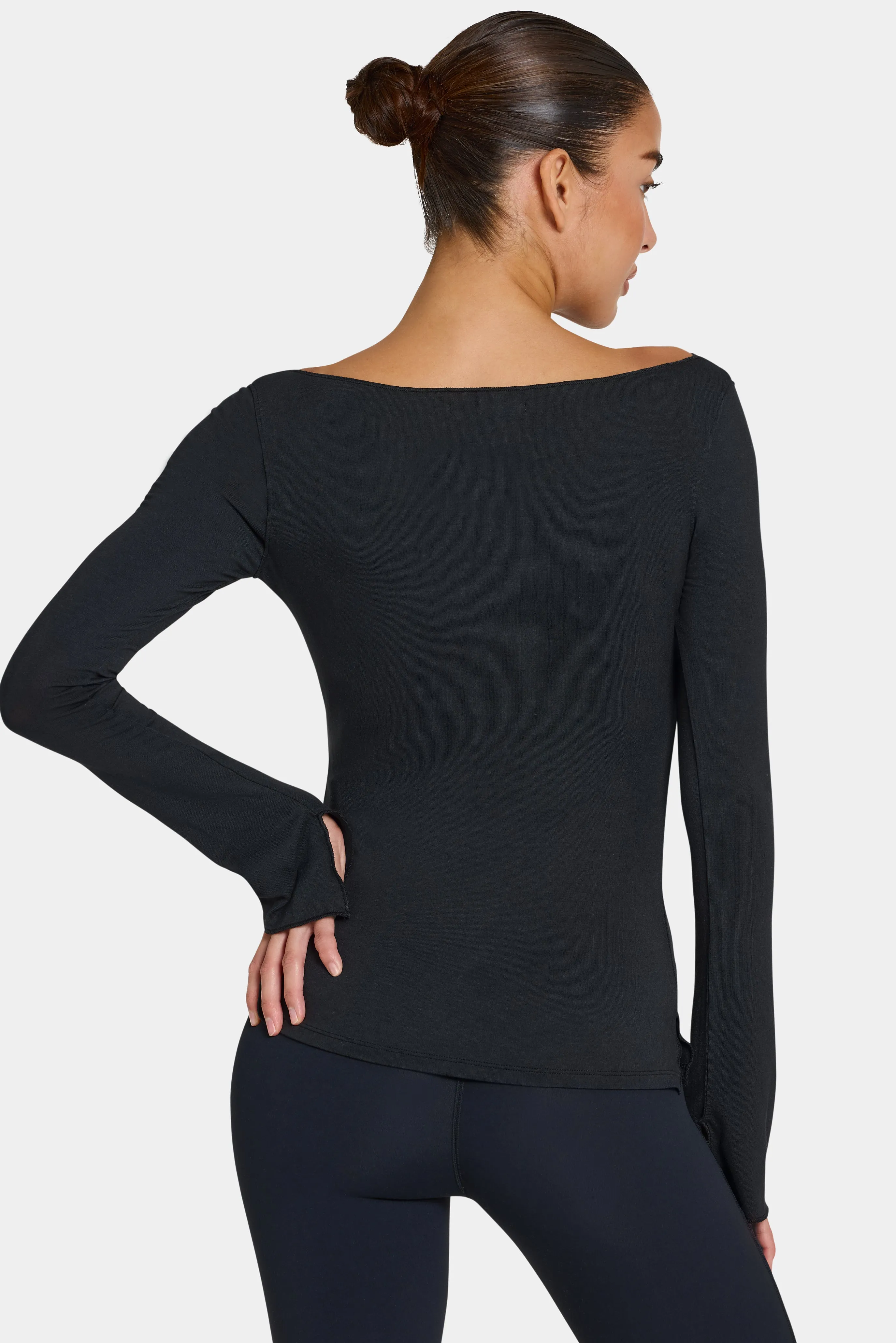 ButterCloud™ Long-Sleeve Top in Black sold by Oh Polly product image thumbnail 5