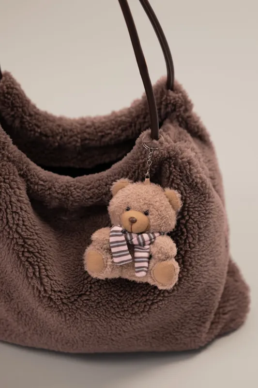 Teddy Fleece Bag in Chestnut made by Bo + Tee