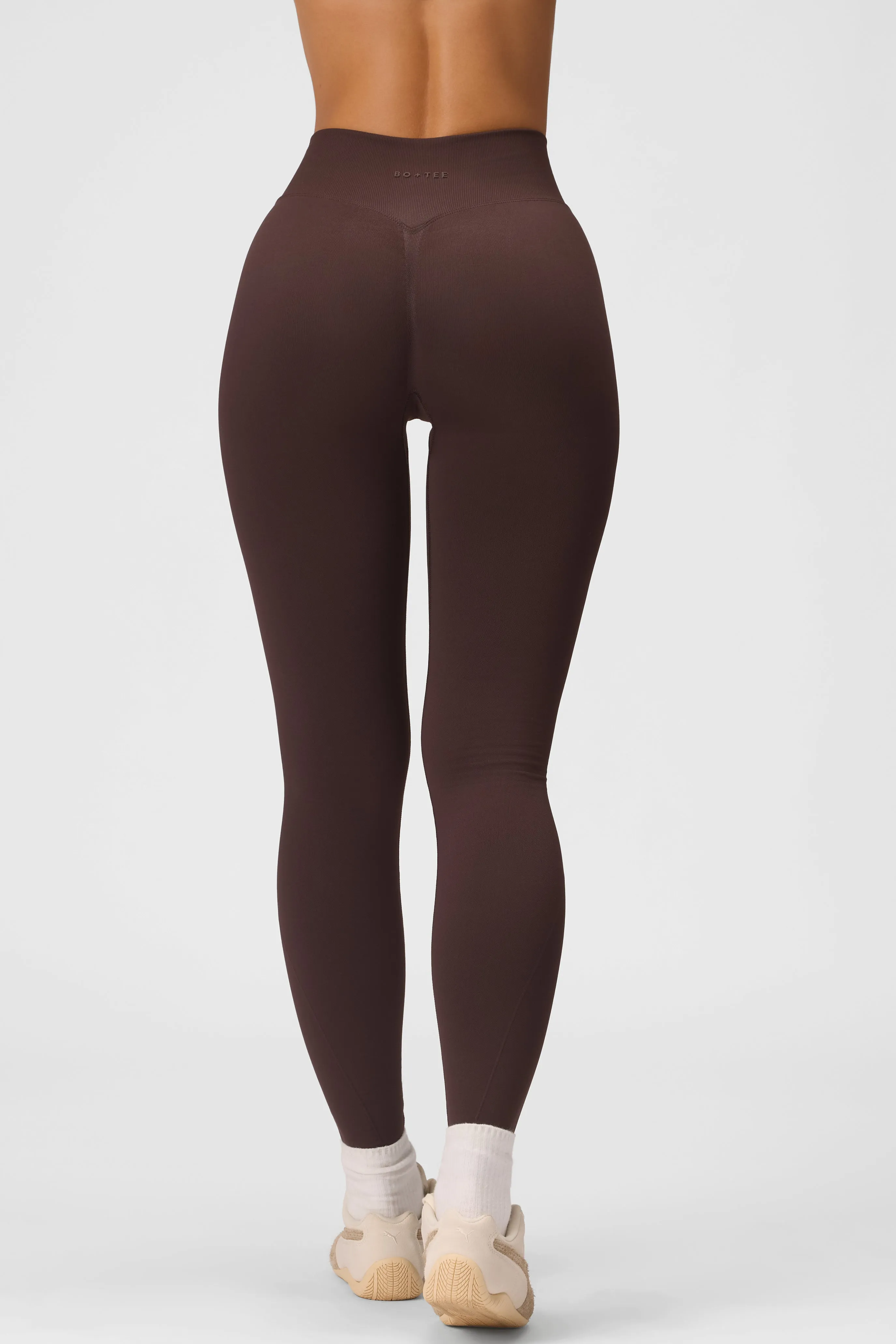 Seamless Full-Length Leggings in Espresso sold by Oh Polly product image thumbnail 5