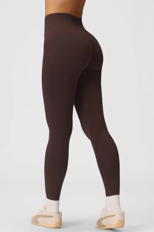 Seamless Full-Length Leggings in Espresso made by Bo + Tee