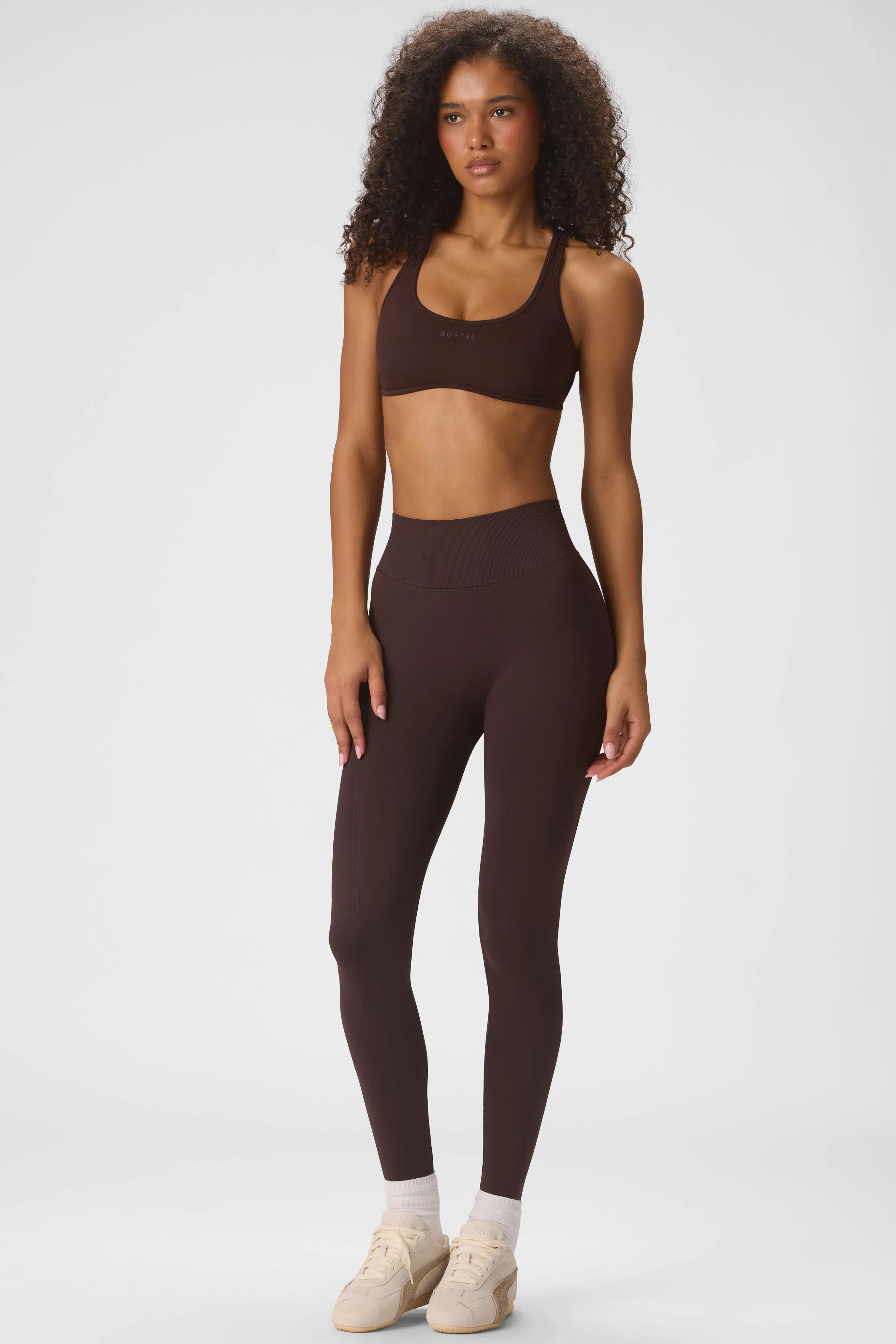 Seamless Full-Length Leggings in Espresso sold by Oh Polly product image thumbnail 2