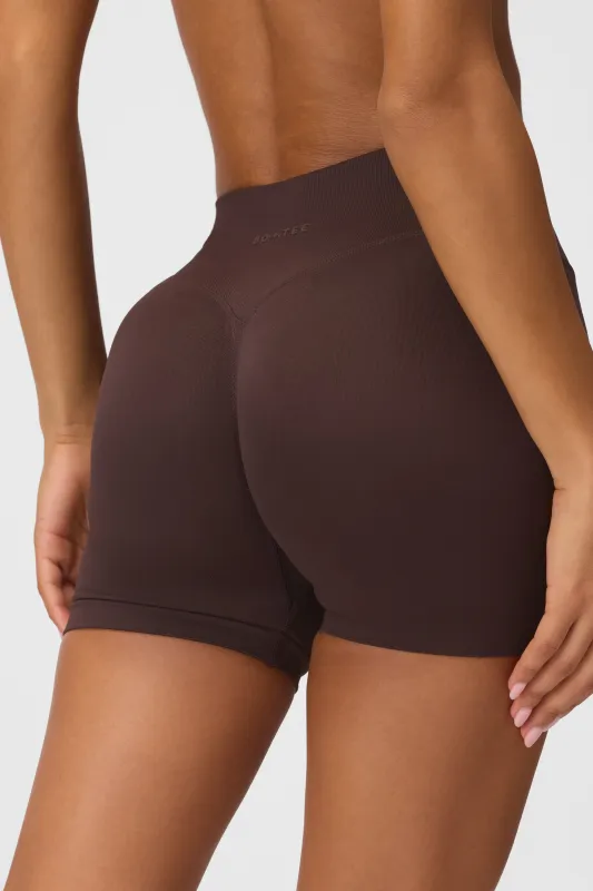 Seamless Shorts in Espresso made by Bo + Tee