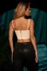 Square Neck Crop Top in Beige sold by Oh Polly