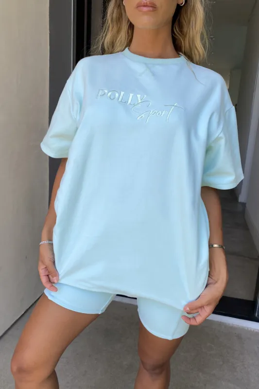 Here’s The Tee Oversized T-Shirt Dress in Mint sold by Oh Polly