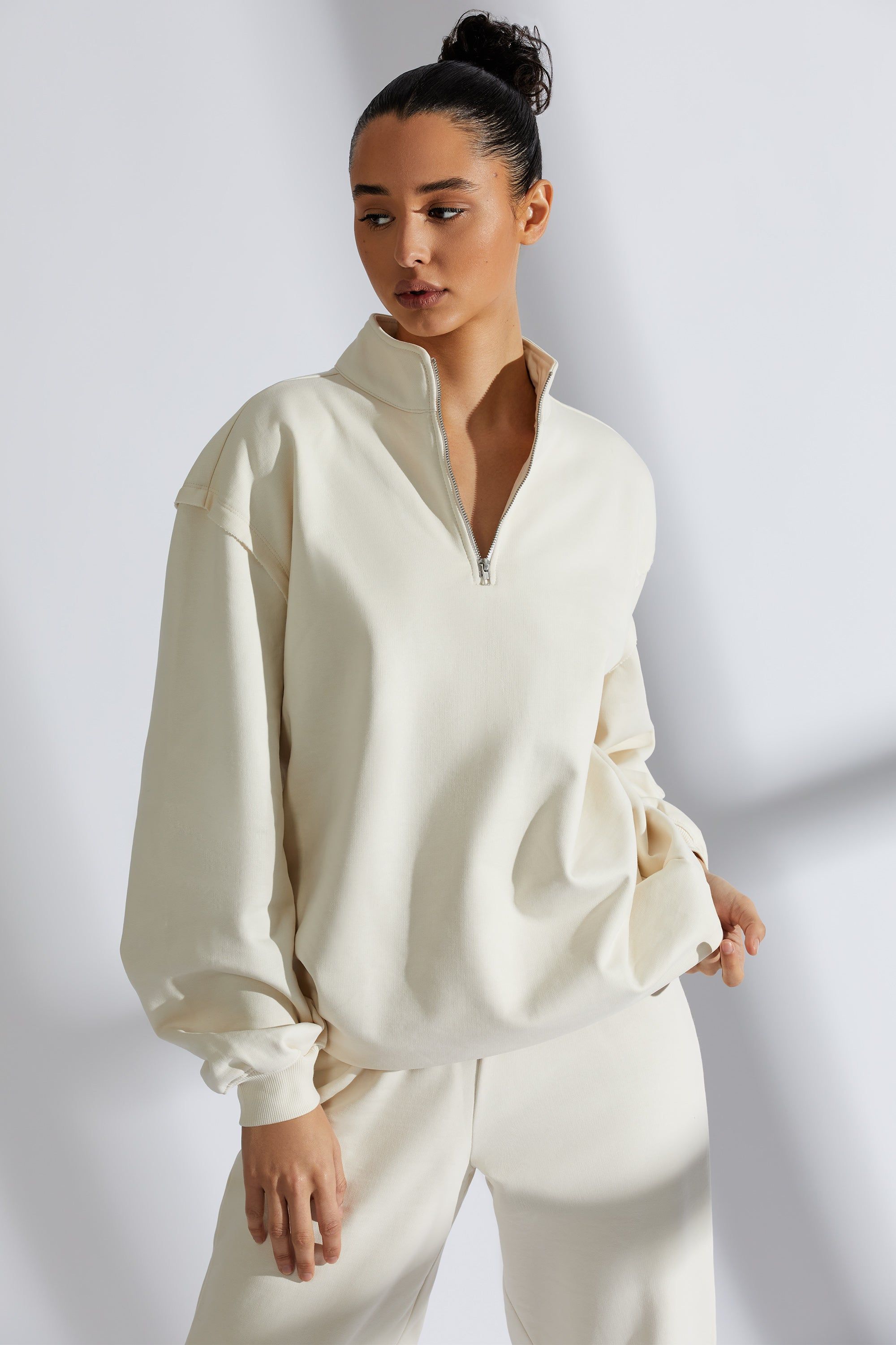 Fleece Sweatshirt in Ivory sold by Oh Polly product image thumbnail 5