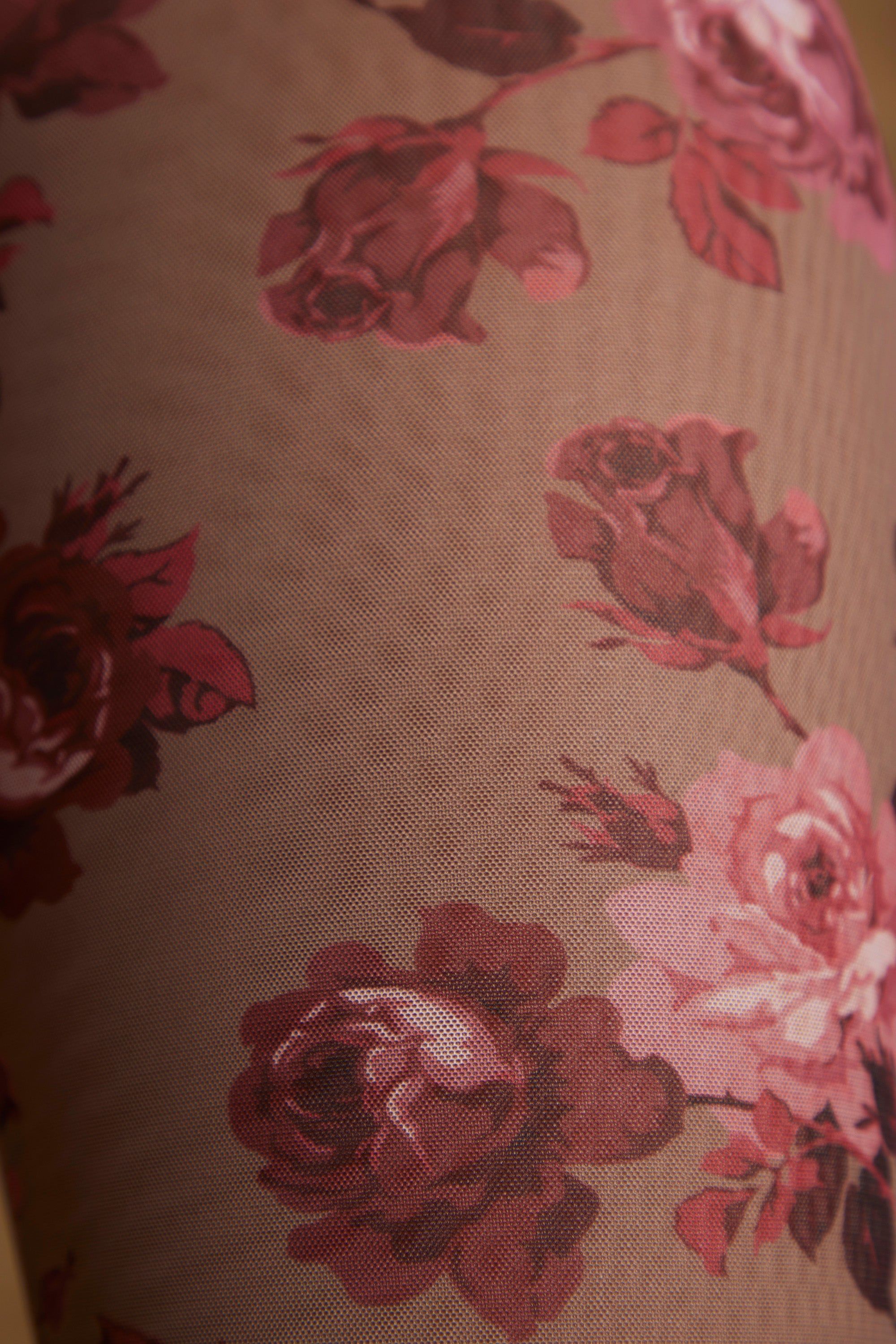 Petite Split Flare Ruffle Trousers in Beige Print sold by Oh Polly product image thumbnail 5