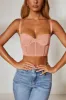 Corset Crop Top in Blush sold by Oh Polly