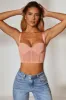 Corset Crop Top in Blush sold by Oh Polly