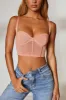 Corset Crop Top in Blush sold by Oh Polly