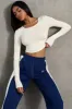 Soft Rib Long Sleeve Top in White sold by Oh Polly