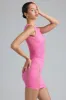 Embellished Mid-Rise Mini Skirt in Bubblegum Pink sold by Oh Polly