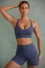Super Sculpt Cross Back Sports Bra in Steel Blue sold by Oh Polly