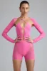 Embellished Cut-Out Unitard in Bubblegum Pink sold by Oh Polly