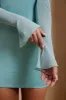 Cold Shoulder Mini Dress in Teal sold by Oh Polly
