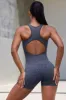 Super Sculpt Seamless Zip Up Unitard in Marl Black sold by Oh Polly