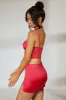 Low Rise Split Mini Skirt in Hot Pink sold by Oh Polly