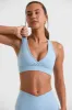 Cut Out Back Sports Bra in Ice Blue sold by Oh Polly