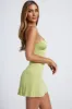 Hardware Detail A-Line Mini Dress in Olive Green sold by Oh Polly