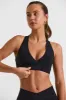 Cut Out Back Sports Bra in Black sold by Oh Polly