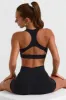 Cut Out Back Sports Bra in Black sold by Oh Polly