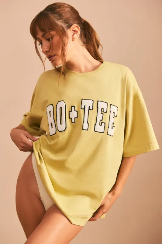 Oversized Short Sleeve T-Shirt in Matcha Green sold by Oh Polly
