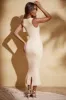 Square Neck Midi Dress in Ivory sold by Oh Polly