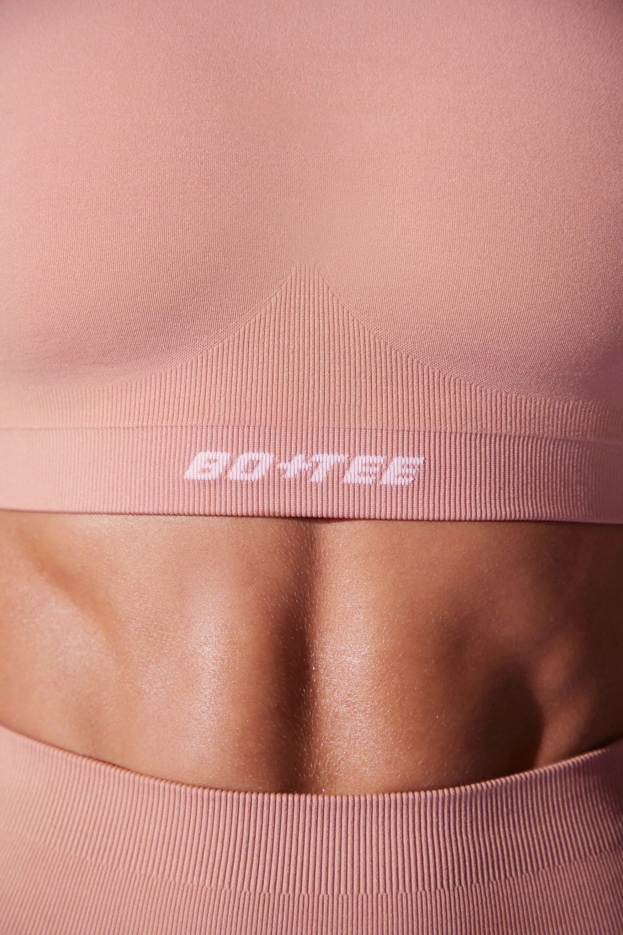 High Neck Open Back Define Luxe Sports Bra in Dusty Mauve sold by Oh Polly product image thumbnail 4
