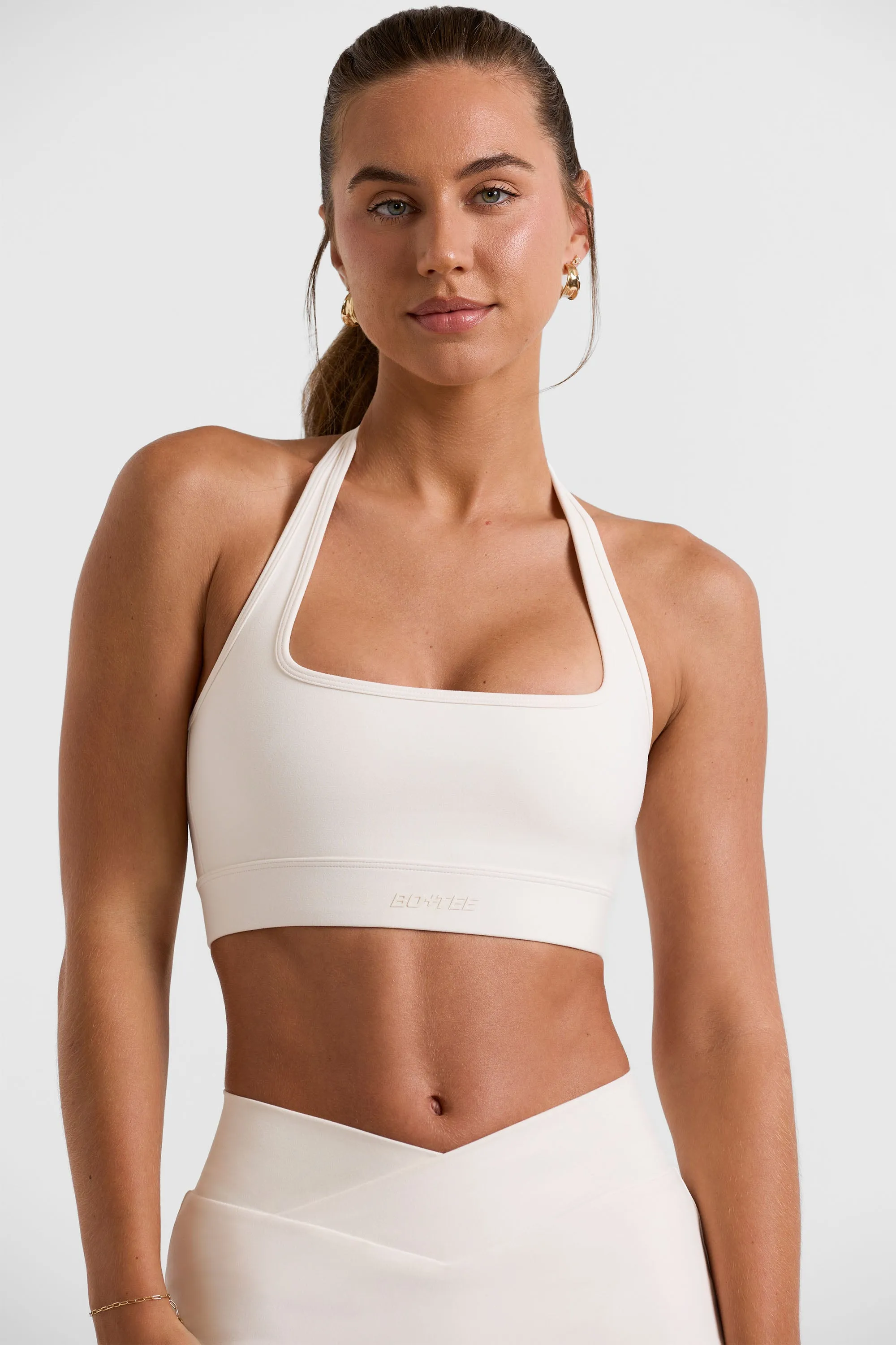 Halterneck Crop Top in White sold by Oh Polly product image thumbnail 5