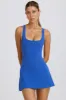 Soft Active Open-Back Tennis Dress in Cobalt sold by Oh Polly