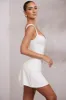 Sweetheart Neckline Mini Dress in White sold by Oh Polly