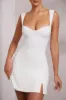 Sweetheart Neckline Mini Dress in White sold by Oh Polly