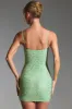 Embellished Bodycon Mini Dress in Pistachio sold by Oh Polly