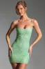 Embellished Bodycon Mini Dress in Pistachio sold by Oh Polly