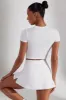 A-Line Mini Skort in White sold by Oh Polly