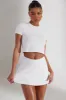 A-Line Mini Skort in White sold by Oh Polly