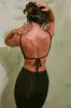 Ruched Cut Out Midi Dress in Black sold by Oh Polly