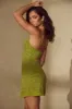 Embellished A-Line Mini Dress in Olive sold by Oh Polly